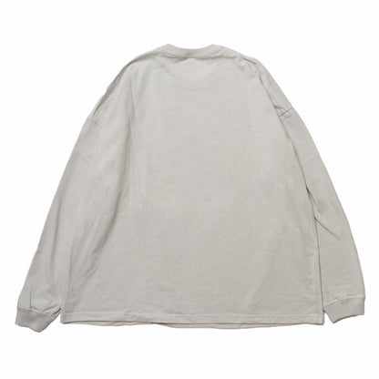 ちいかわ観光 ビックシルエットL/S Tシャツ うさぎスノボ(グレー)