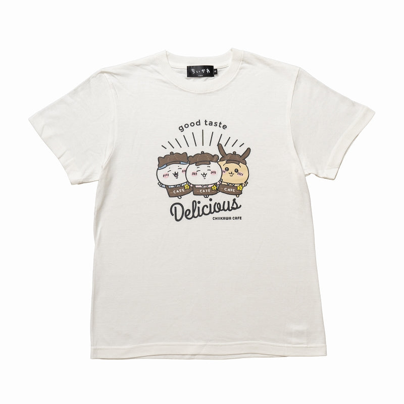 ちいかわ Cafe Tシャツ デリシャス オフ白【１会計 各サイズ２点まで】