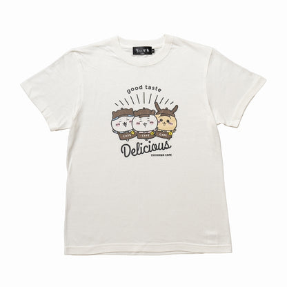 ちいかわ Cafe Tシャツ デリシャス オフ白【１会計 各サイズ２点まで】
