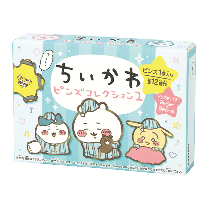 Chiikawa Pins Collection 2 (1 Box, 12 Pieces)