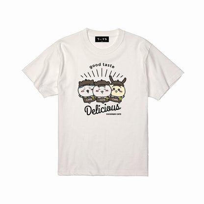 ちいかわ Cafe Tシャツ デリシャス オフ白【１会計 各サイズ２点まで】