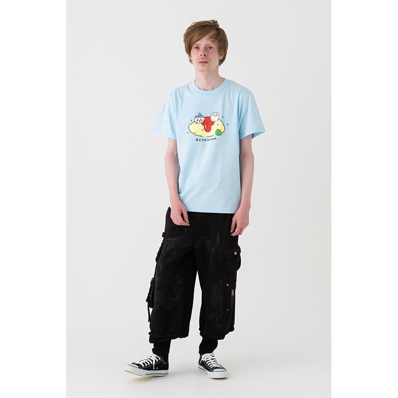 ちいかわ オムライス Tシャツ（ライトブルー）