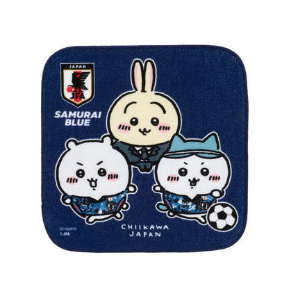 ちいかわの大きめハンドタオル サッカー日本代表ver.