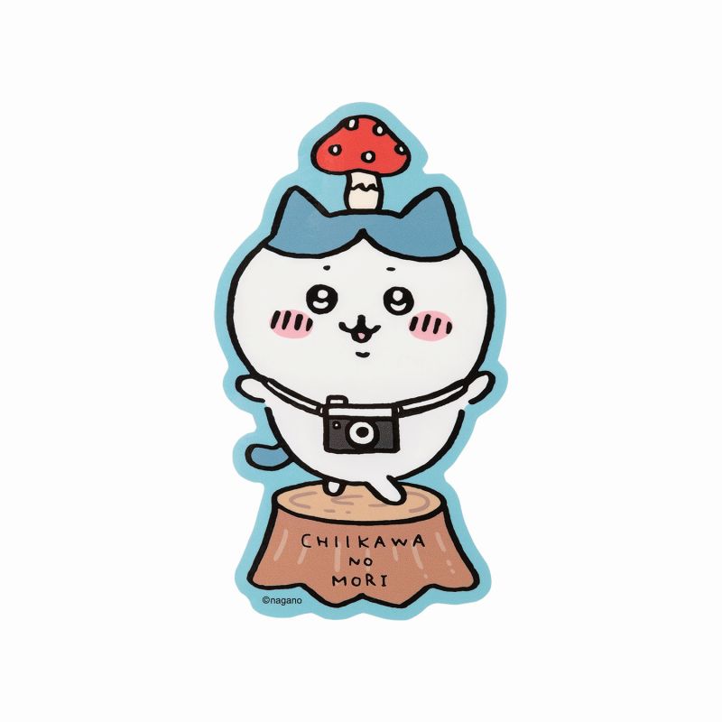 치이카와 유루컷 빅 스티커 (버섯 하치와레)