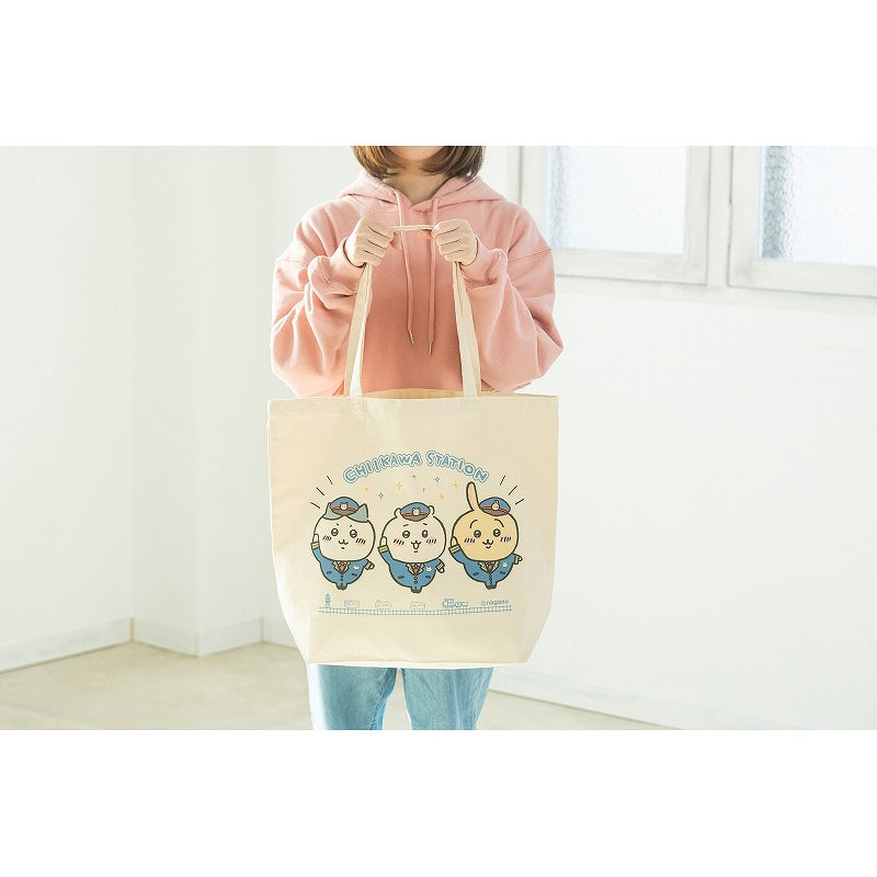 Chiikawa Station Large Tote Bag