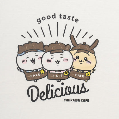 ちいかわ Cafe Tシャツ デリシャス オフ白【１会計 各サイズ２点まで】