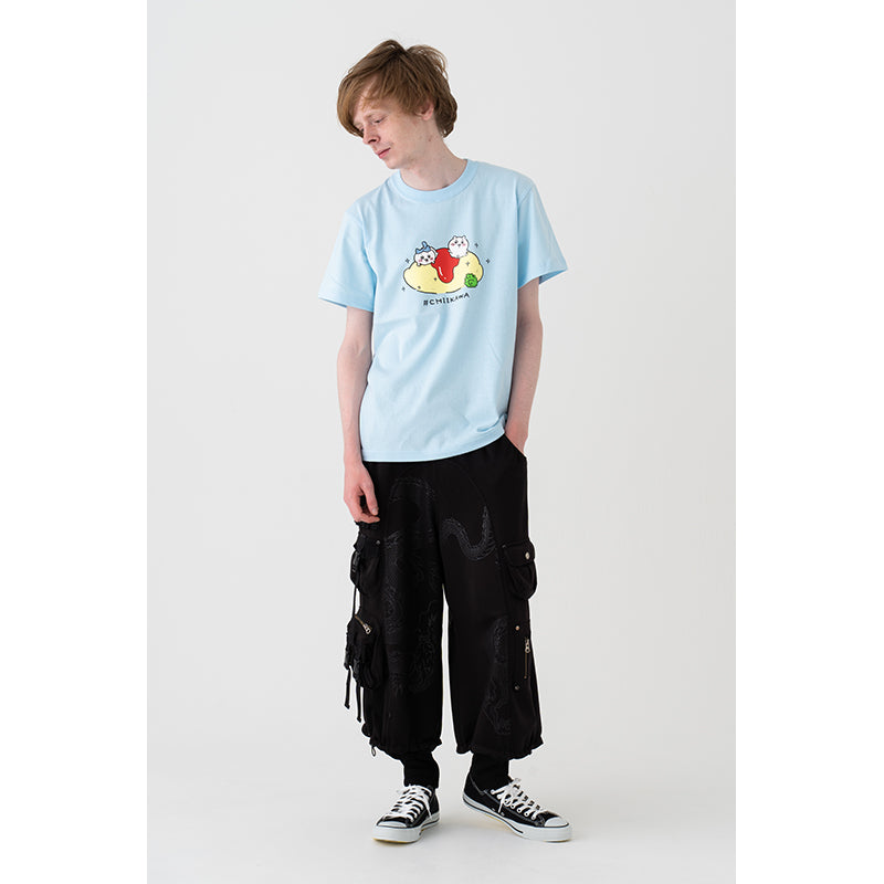 ちいかわ オムライス Tシャツ（ライトブルー）