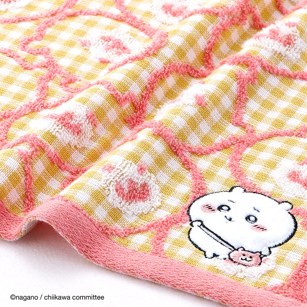 ちいかわ ウォッシュタオル（ポシェット イエロー）