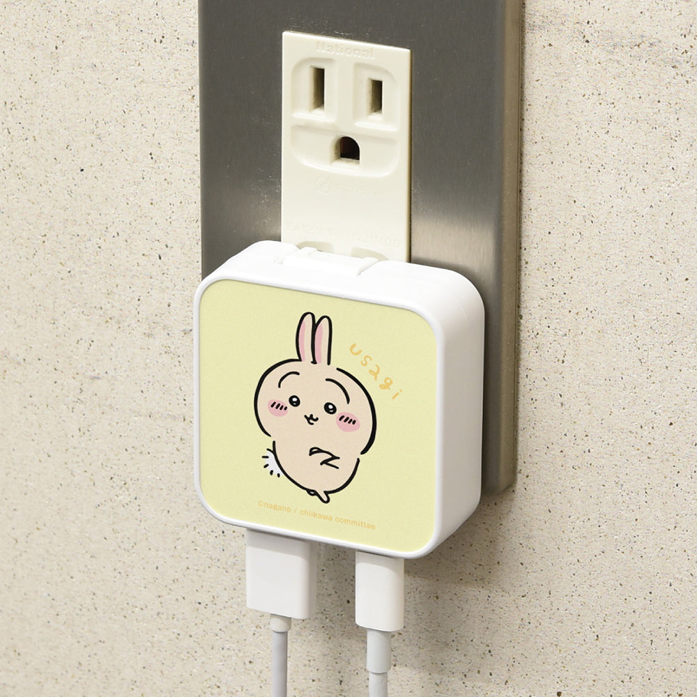ちいかわ USB/USB Type-C ACアダプタ（うさぎ）