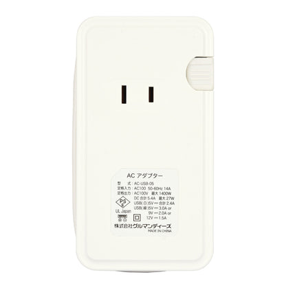 치이카와 USB 포트가 있는 AC 탭 (풀패턴)