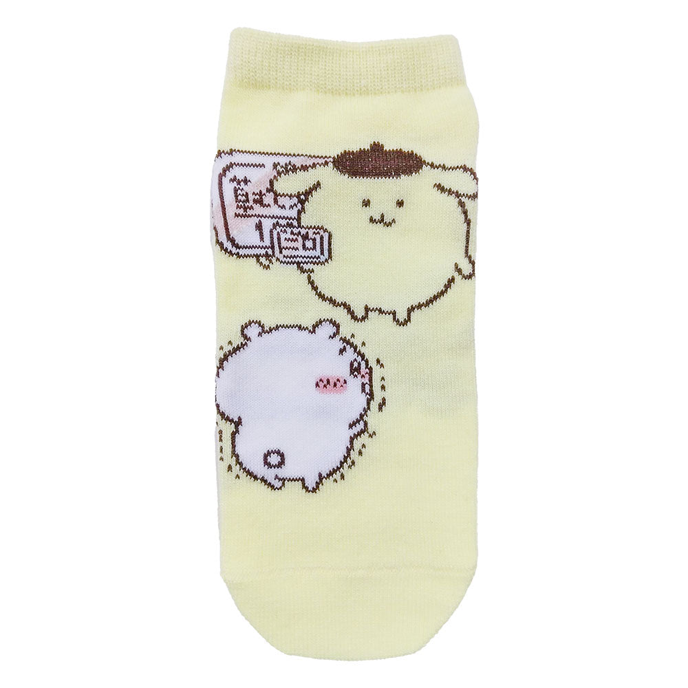 ちいかわ×サンリオキャラクターズ スニーカーソックス（ちいかわ＆ポムポムプリン） レディース