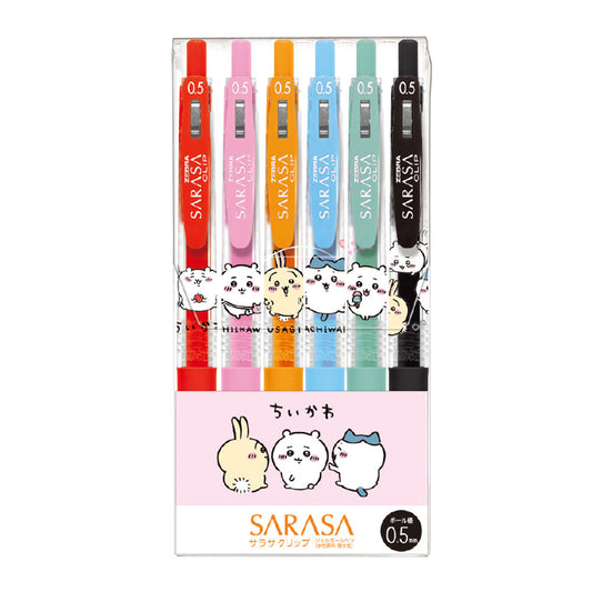 Chiikawa SARASA Ballpoint Pen 6-Color Set