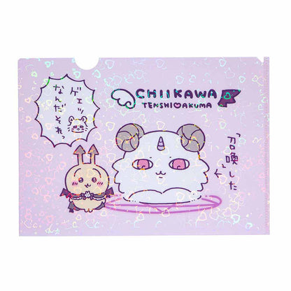 吉伊卡哇 天使?惡魔 全息A4透明文件夾（「召喚」了）