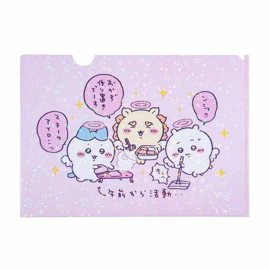 ちいかわ てんし♡あくま ホログラムA4クリアファイル（午前から活動）