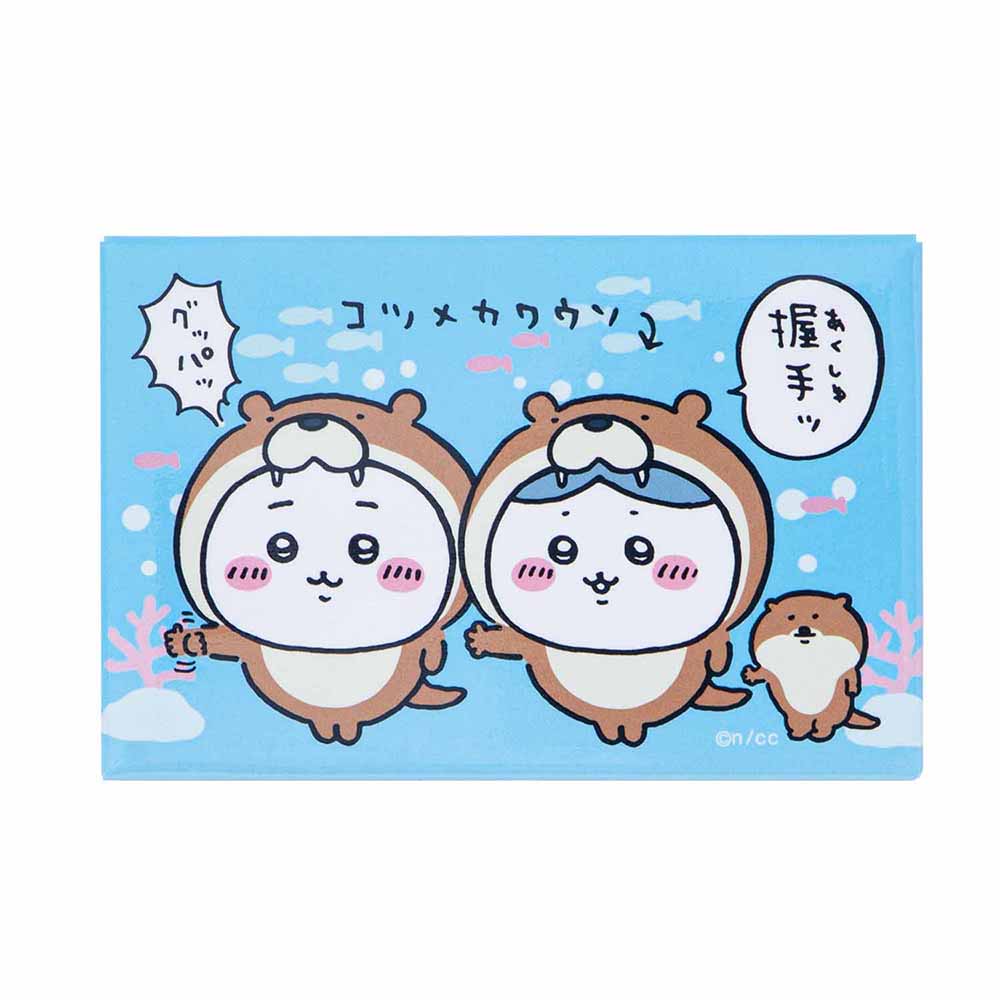 ちいかわ水族館 スクエアマグネット（ちいかわ＆ハチワレ×コツメカワウソ）