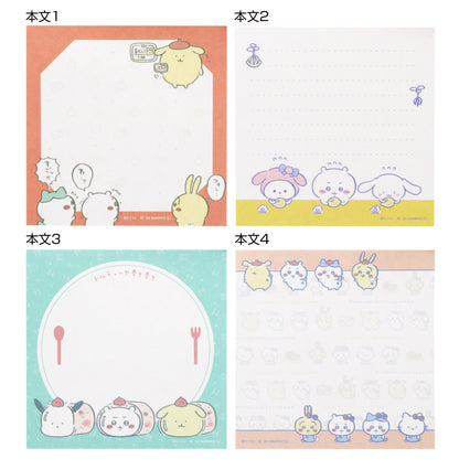 ちいかわ×サンリオキャラクターズ スクエアメモ（クリーム）