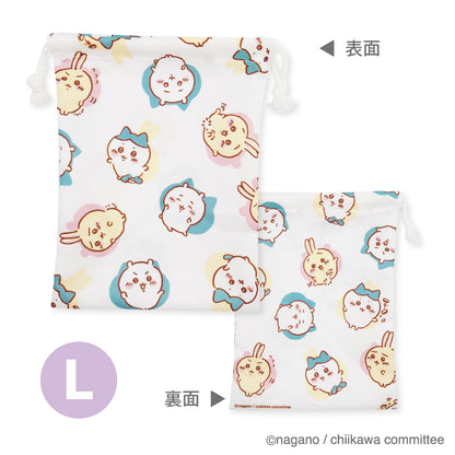Chiikawa 3P Drawstring Bag (Switched Around)