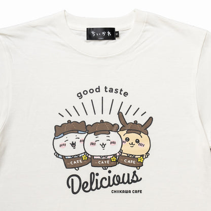 ちいかわ Cafe Tシャツ デリシャス オフ白【１会計 各サイズ２点まで】