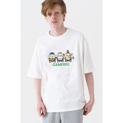 ちいかわ キャンプへGO! ビッグシルエットTシャツ